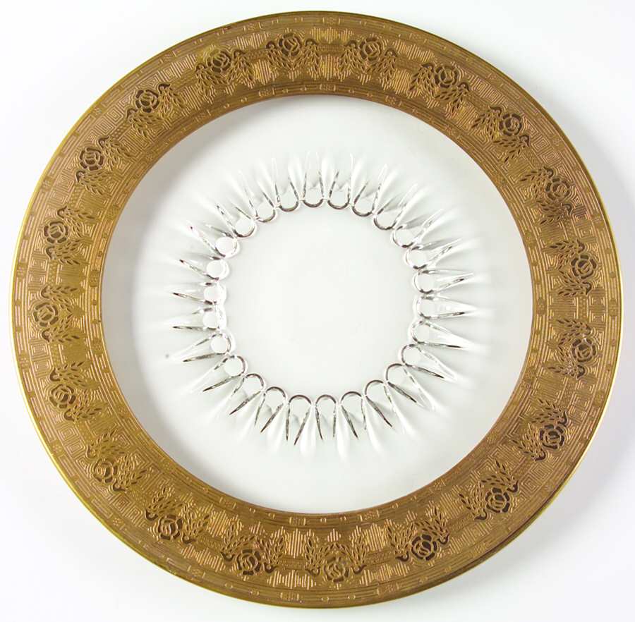 Goldenrod 14" Torte Plate by Glastonbury - Lotus-1