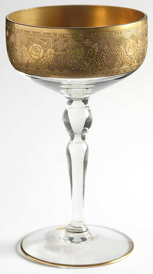 Goldenrod Champagne/Tall Sherbet by Glastonbury - Lotus-1