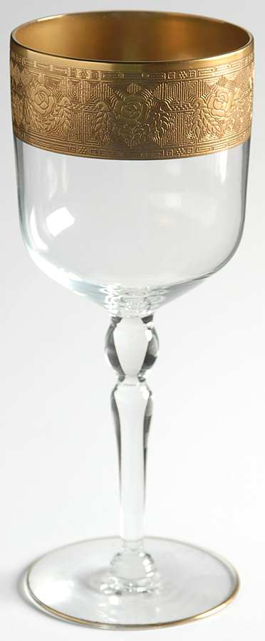 Goldenrod Water Goblet by Glastonbury - Lotus-1