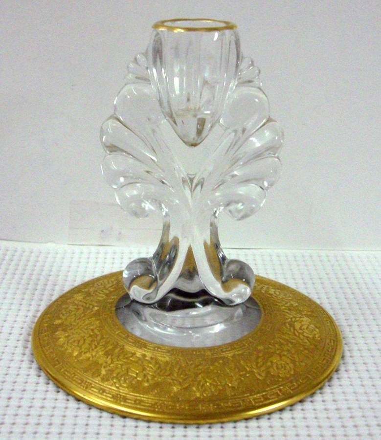 Goldenrod 5" Single Light Candlestick by Glastonbury - Lotus-1