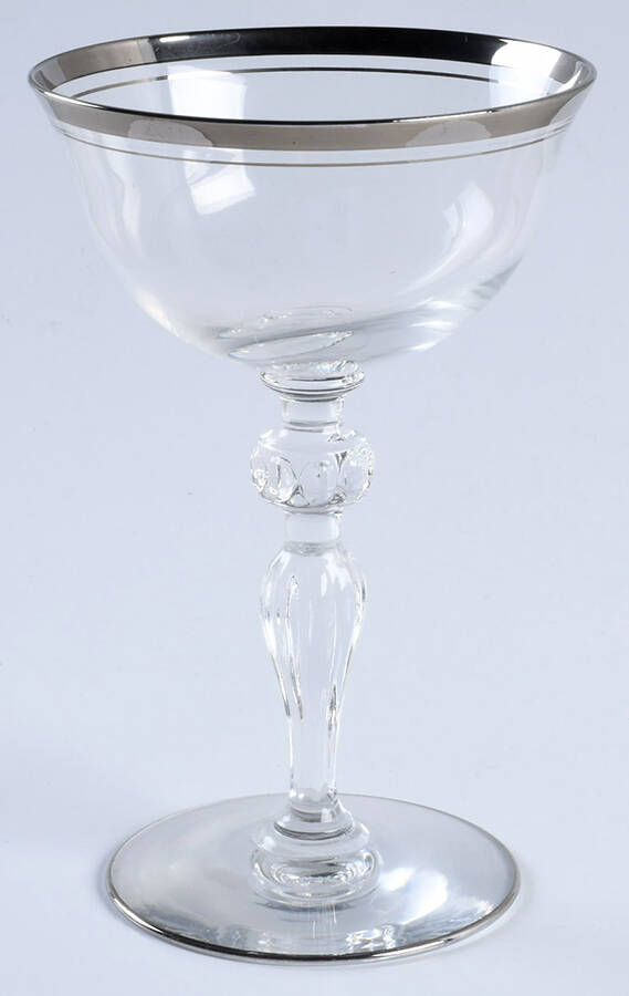 Hampton Champagne/Tall Sherbet by Glastonbury - Lotus-1