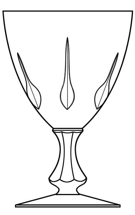 Holiday Water Goblet by Glastonbury - Lotus-1