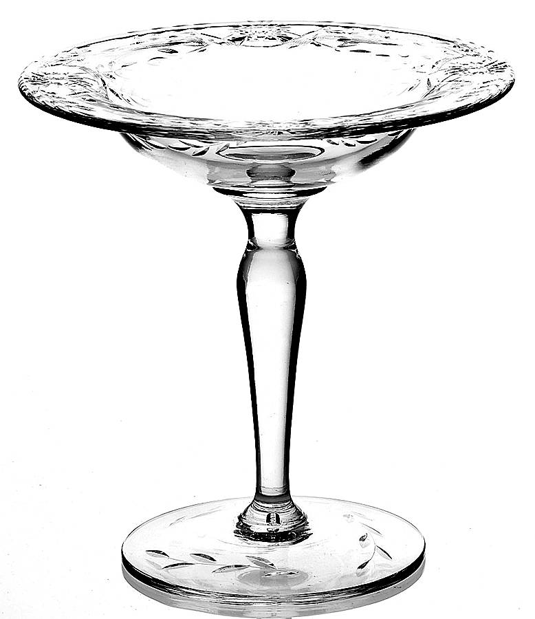 Hostess (Stem 75, Cut 17) Round Compote (Height X Width) by Glastonbury - Lotus-1