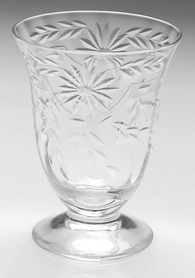 Hostess (Stem 75, Cut 17) 3 Oz Footed Tumbler by Glastonbury - Lotus-1