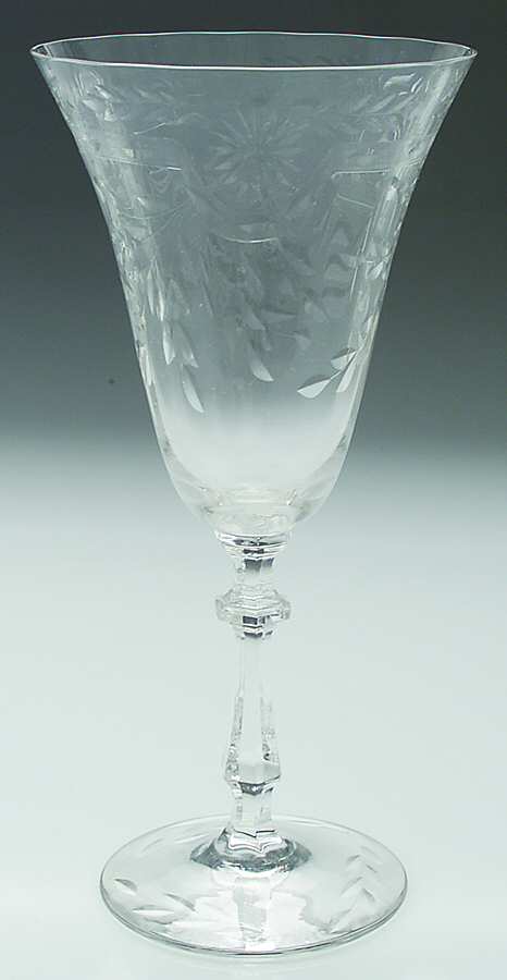 Hostess (Stem 75, Cut 17) Water Goblet by Glastonbury - Lotus-1