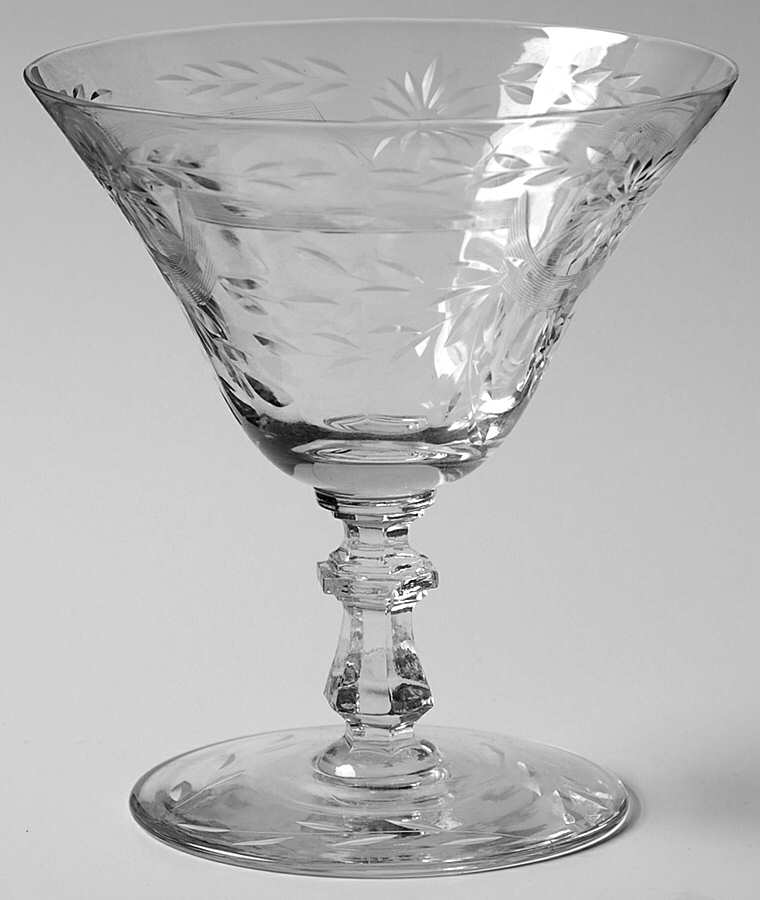 Hostess (Stem 75, Cut 17) Low Sherbet by Glastonbury - Lotus-1