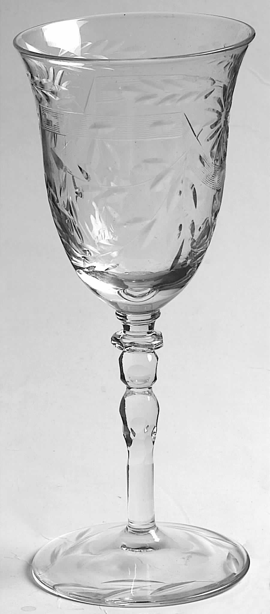 Hostess (Stem 67, Cut 17) Wine Glass by Glastonbury - Lotus-1