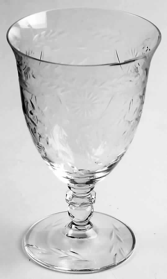 Hostess (Stem 67, Cut 17) Footed Tumbler by Glastonbury - Lotus-1