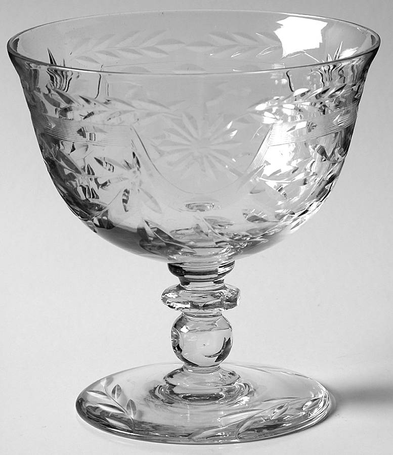 Hostess (Stem 67, Cut 17) Low Sherbet by Glastonbury - Lotus-1