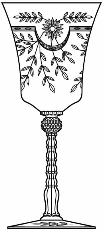 Hostess Water Goblet by Glastonbury - Lotus-1