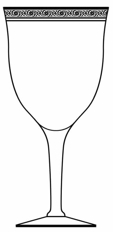 Improved Minton Water Goblet by Glastonbury - Lotus-1