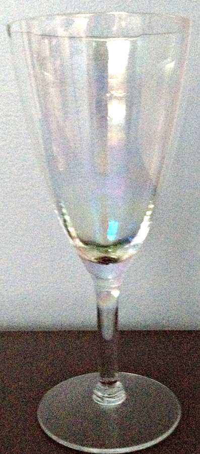 Iridescent Luster Water Goblet by Glastonbury - Lotus-1