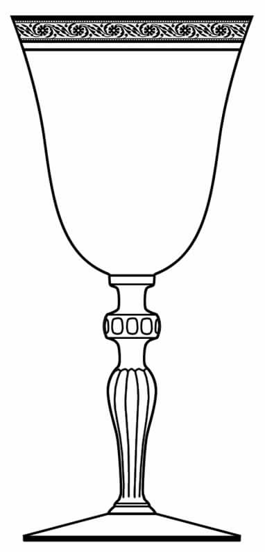 Jenifer Water Goblet by Glastonbury - Lotus-1
