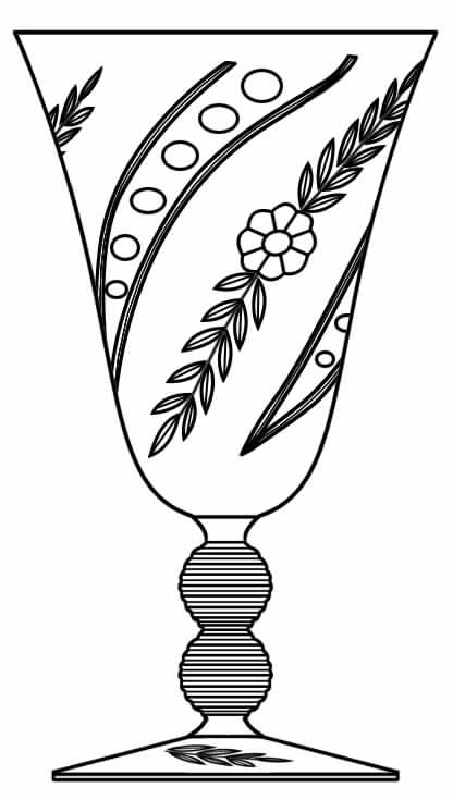 Joyce Water Goblet by Glastonbury - Lotus-1