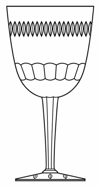 Kingsley Water Goblet by Glastonbury - Lotus-1