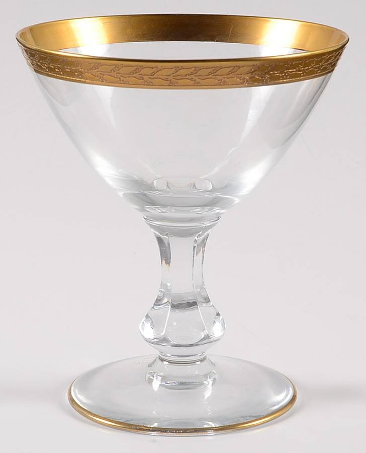L15-2 (Gold Encrusted) Champagne/Tall Sherbet by Glastonbury - Lotus-1