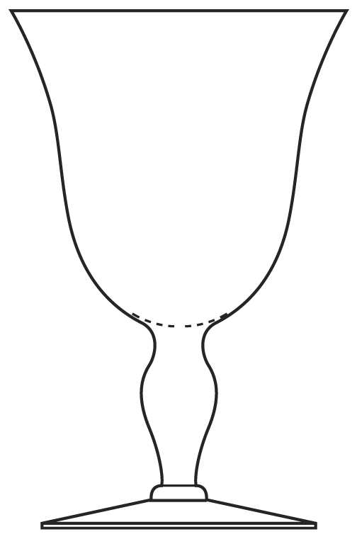 L17 (333) Water Goblet by Glastonbury - Lotus-1