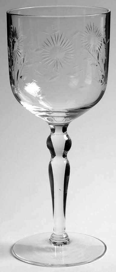 Lady Ruby Water Goblet by Glastonbury - Lotus-1