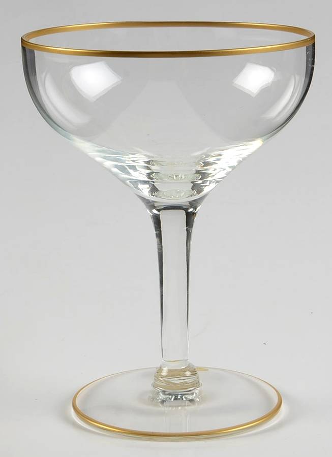 Lenore Clear Champagne/Tall Sherbet by Glastonbury - Lotus-1