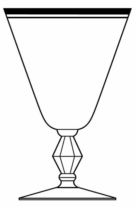 Lincoln Water Goblet by Glastonbury - Lotus-1