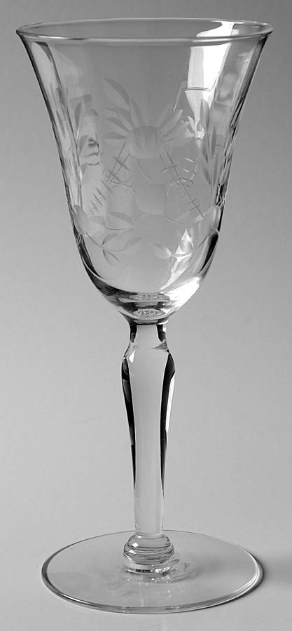 Logan Water Goblet by Glastonbury - Lotus-1