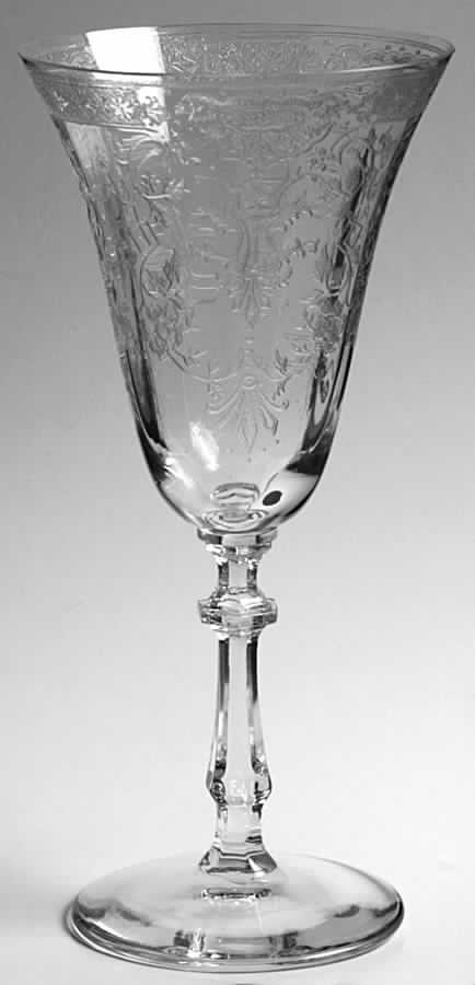 Louise Clear Water Goblet by Glastonbury - Lotus-1
