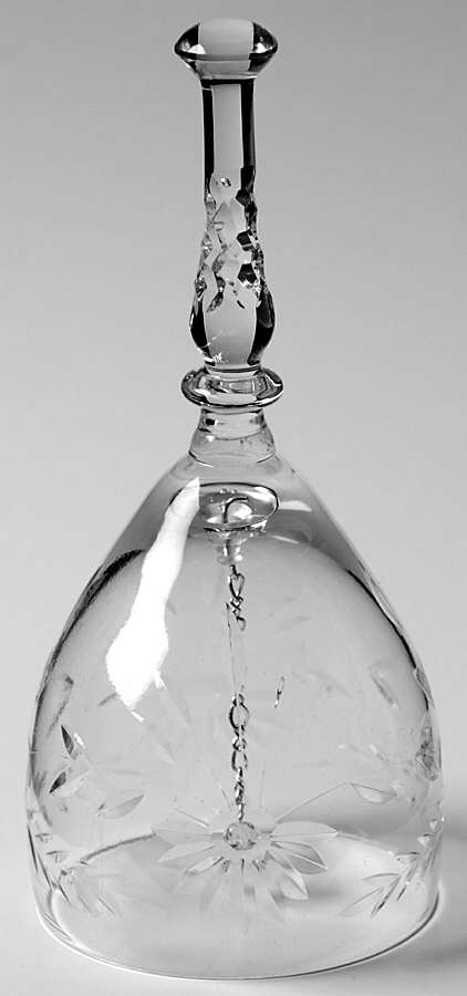 Majesty (Stem 77, Cut 24) Bell Made From Wine Glass by Glastonbury - Lotus-1