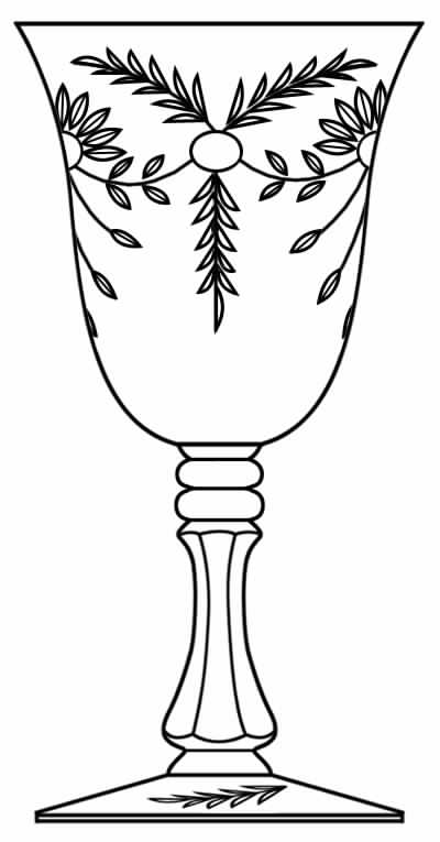 Majesty (Stem 51) Water Goblet by Glastonbury - Lotus-1