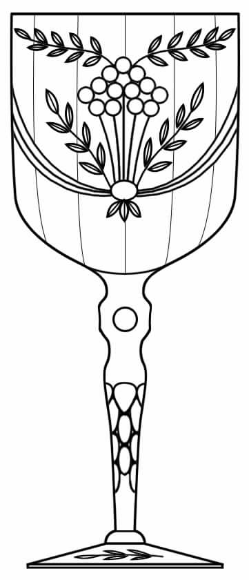 Marjorie Water Goblet by Glastonbury - Lotus-1