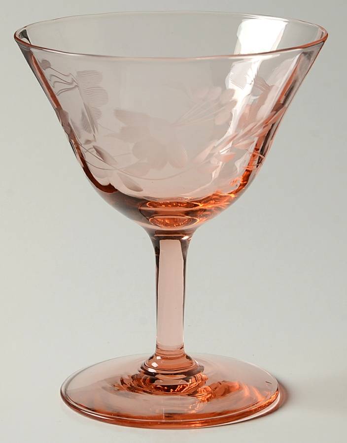 Marie Pink Low Sherbet by Glastonbury - Lotus-1