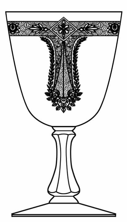 Martha Water Goblet by Glastonbury - Lotus-1