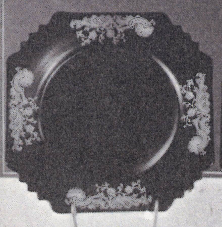 Mcguire Black Dinner Plate by Glastonbury - Lotus-1