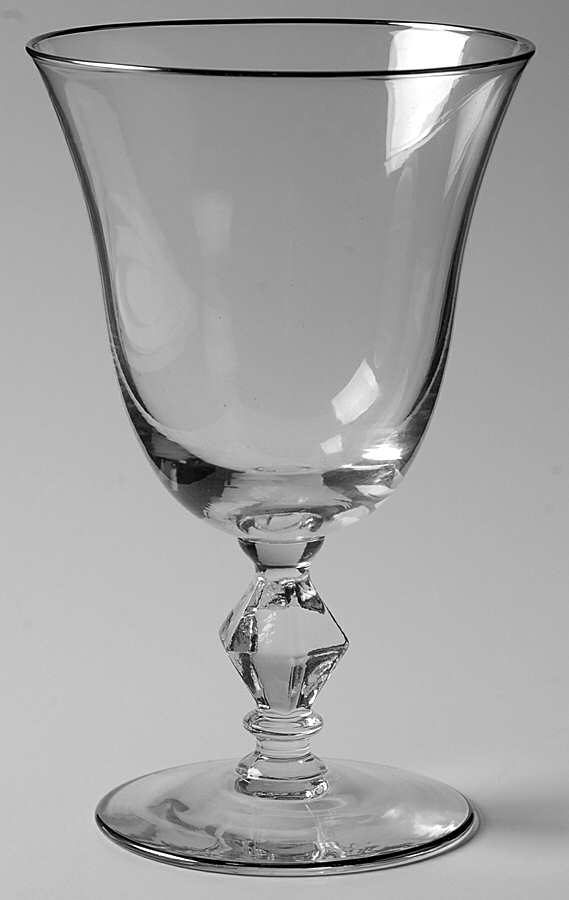 Melody Platinum (Stem 983) Water Goblet by Glastonbury - Lotus-1