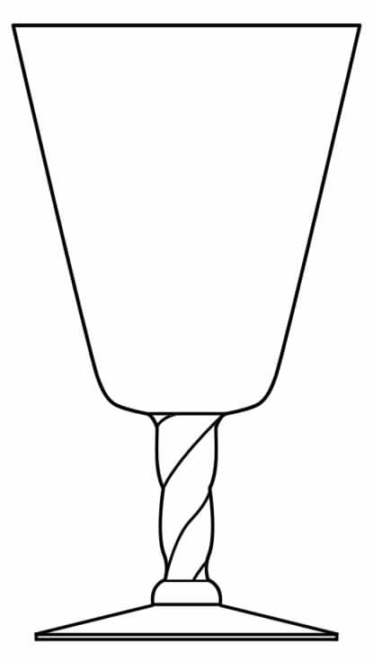 Melody (Stem L25) Water Goblet by Glastonbury - Lotus-1