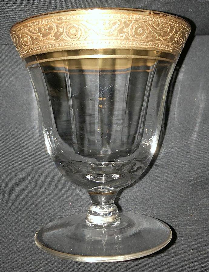 Minton 1125 (Gold, Optic) Oyster or Fruit Cocktail by Glastonbury - Lotus-1