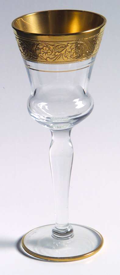 Minuet (Gold Encrusted, Stem 3720) Cordial Glass by Glastonbury - Lotus-1