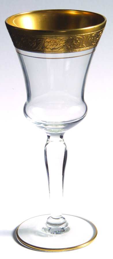 Minuet (Gold Encrusted, Stem 3720) Wine Glass by Glastonbury - Lotus-1