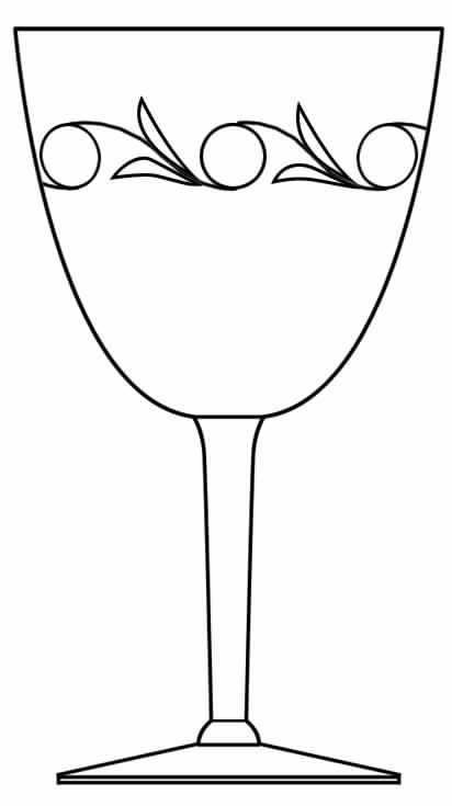Moonglo Water Goblet by Glastonbury - Lotus-1