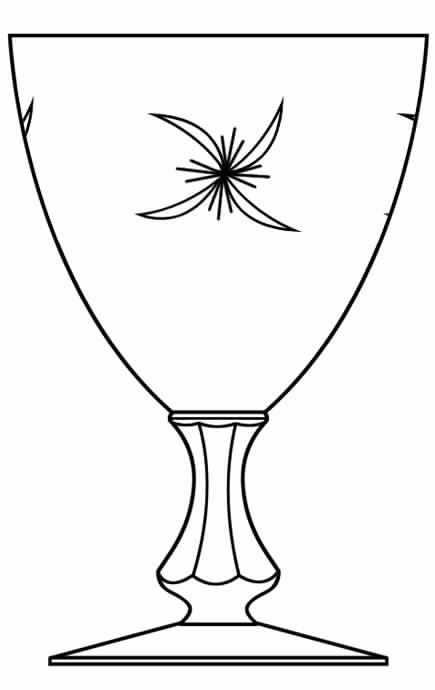 Nocturne Water Goblet by Glastonbury - Lotus-1