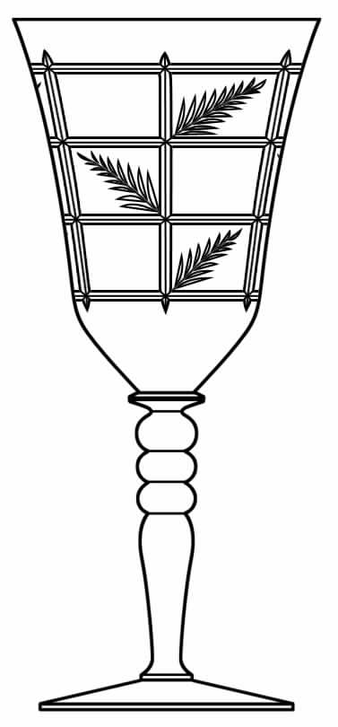 Norma Water Goblet by Glastonbury - Lotus-1