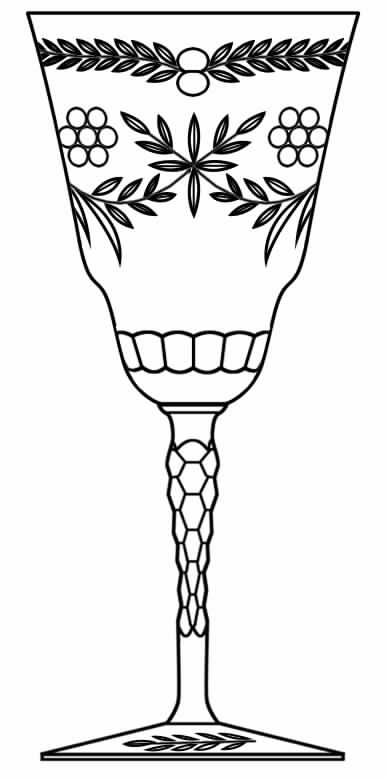 Olympic Water Goblet by Glastonbury - Lotus-1