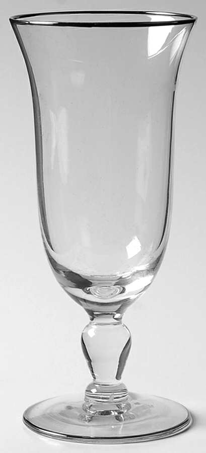 Prelude (Platinum Trim) Juice Glass by Glastonbury - Lotus-1