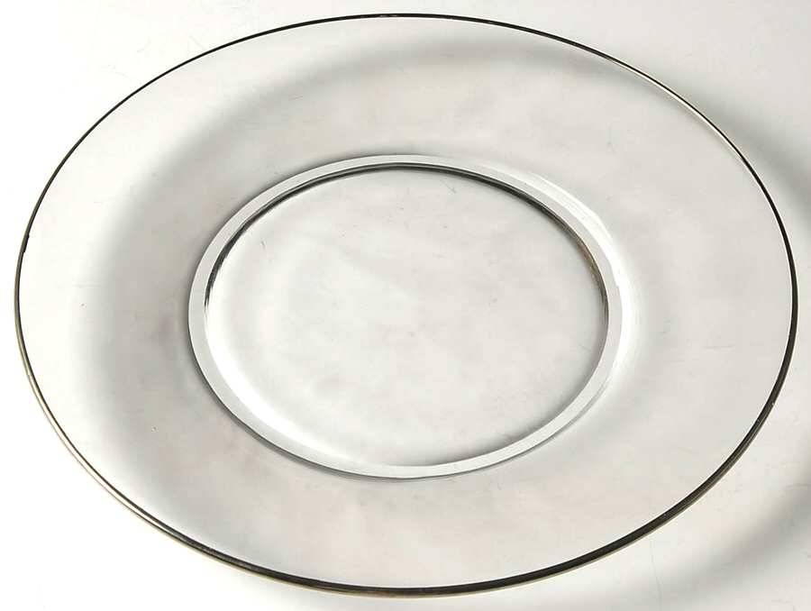 Prelude (Platinum Trim) Luncheon Plate by Glastonbury - Lotus-1