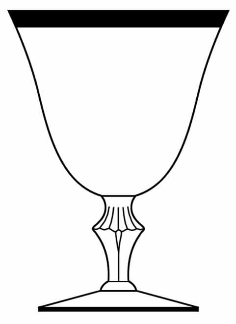 Puritan Platinum (Stem 92) Water Goblet by Glastonbury - Lotus-1