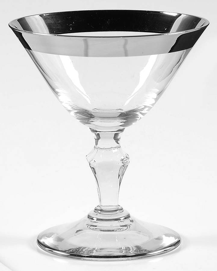 Puritan Platinum (Stem 92) Champagne/Tall Sherbet by Glastonbury - Lotus-1