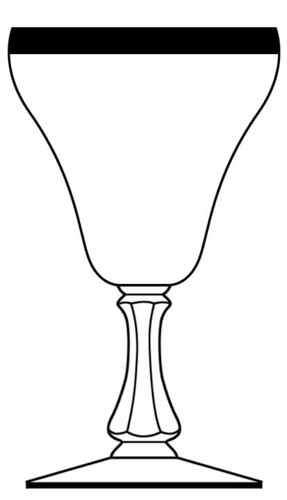 Puritan Gold (Stem 96) Water Goblet by Glastonbury - Lotus-1