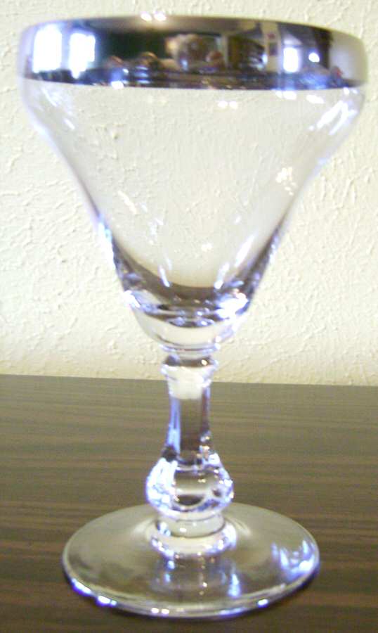 Puritan Platinum (Stem 96) Water Goblet by Glastonbury - Lotus-1