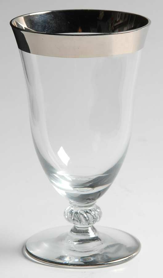 Puritan (Platinum Trim, Stem #87) Juice Glass by Glastonbury - Lotus-1