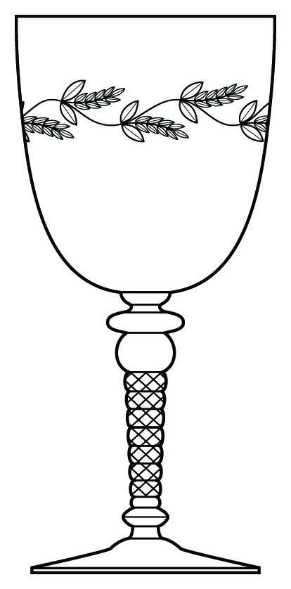 Queen's Lace Water Goblet by Glastonbury - Lotus-1