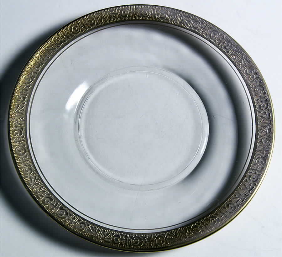 Rambler Rose 1125 Gold Bread & Butter Plate by Glastonbury - Lotus-1